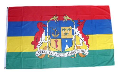 Flagge / Fahne Mauritius Wappen Hissflagge 90 x 150 cm