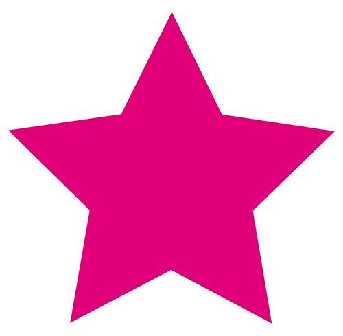 Aufkleber Sticker Stern pink NEU Aufkleber