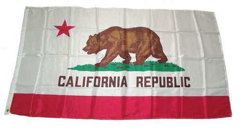 Fahne / Flagge USA - Kalifornien 150 x 250 cm