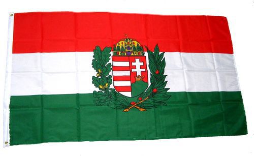 Flagge Ungarn Wappen 90 x 150 cm Fahne 