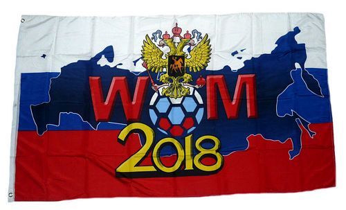 Fahne / Flagge Russland WM 2018 Adler 90 x 150 cm