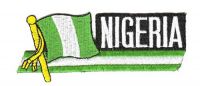 Fahnen Sidekick Aufnäher Nigeria