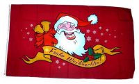 Fahne / Flagge Weihnachten rot  90 x 150 cm