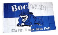 Fahne / Flagge Bochum Bulldogge Fan 90 x 150 cm