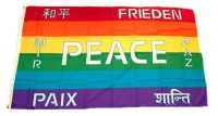 Fahne / Flagge Peace Frieden 90 x 150 cm