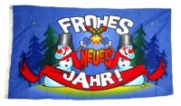 Fahne / Flagge Frohes Neues Jahr Silvester 60 x 90 cm