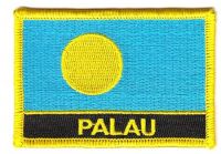 Fahnen Aufnäher Palau Schrift