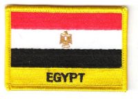 Fahnen Aufnäher Ägypten Schrift