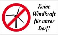 Fahne / Flagge Gegen Anti Windkraft 90 x 150 cm