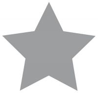 Aufkleber Sticker Stern grau