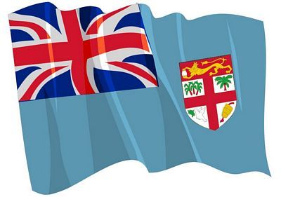 Fahnen Aufkleber Sticker Fidschi Inseln wehend