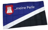 Fahne / Flagge Hamburg Meine Perle 30 x 45 cm