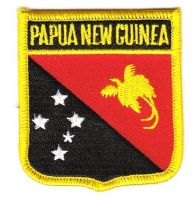 Wappen Aufnäher Fahne Papua Neuguinea