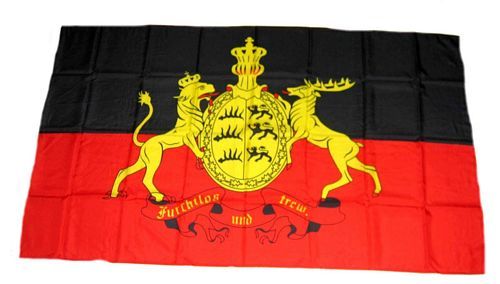 Fahne / Flagge Württemberg Furchtlos & Treu 30 x 45 cm