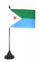 Fahne / Tischflagge Dschibuti NEU 11 x 16 cm Fahnen