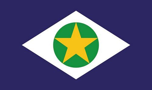 Fahne / Flagge Brasilien - Mato Crosso 90 x 150 cm