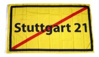 Fahne / Flagge Stop Stuttgart 21 90 x 150 cm