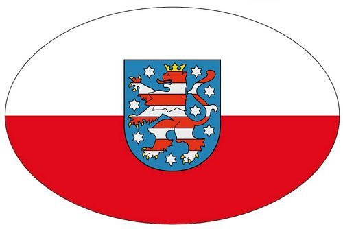 Wappen Aufkleber Sticker Thüringen