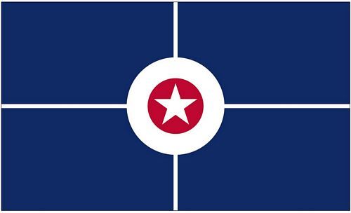 Fahne / Flagge USA - Indianapolis 90 x 150 cm