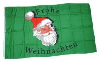 Fahne / Flagge Frohe Weihnachten Kopf 90 x 150 cm