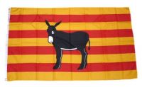Fahne / Flagge Spanien Katalonien Esel 90 x 150 cm