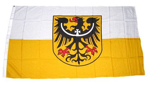 Flagge / Fahne Niederschlesien 60 x 90 cm, Flaggen 60 x 90 cm, Sonderformate