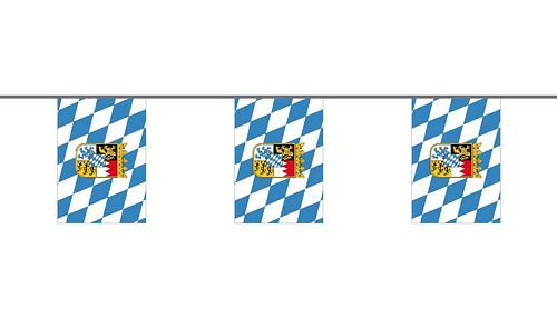 Flaggenkette Bayern Wappen 6 m