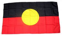 Flagge / Fahne Australien - Aborigines Hissflagge 90 x 150 cm
