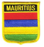 Wappen Aufnäher Fahne Mauritius