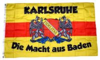 Fahne / Flagge Karlsruhe Die Macht aus Baden 90 x 150 cm