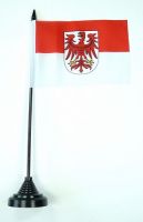 Fahne / Tischflagge Brandenburg NEU 11 x 16 cm Flaggen